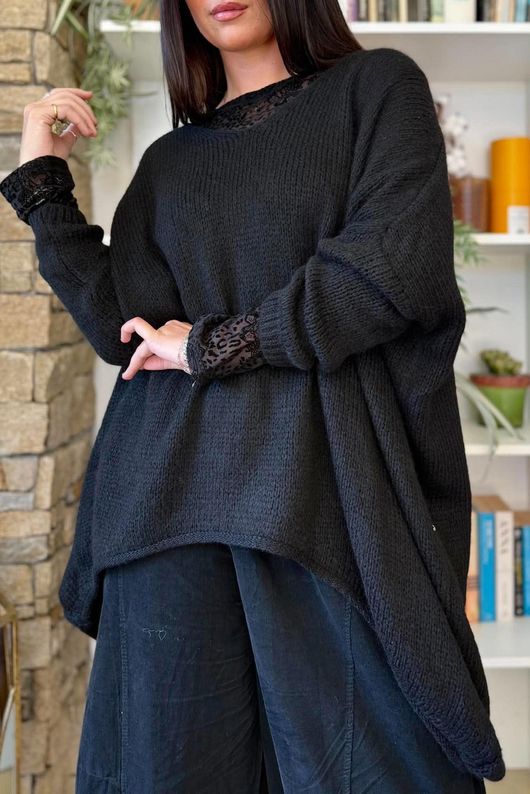 Big Softie Archie Slouch Knit Black
